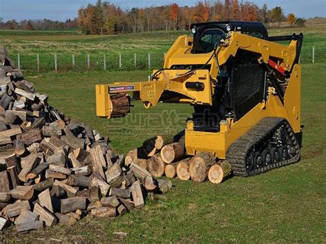 20 ton skid steer tractor mount hydraulic log splitter|20 ton skid steer splitters.